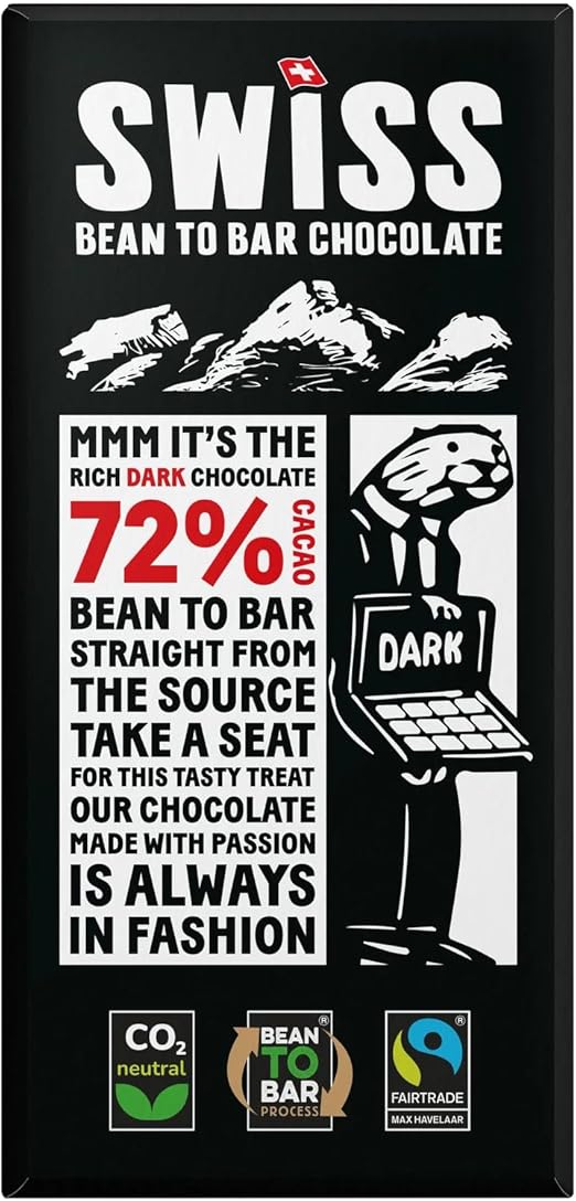 Swiss Swiss chocolate dark 72% cocoa