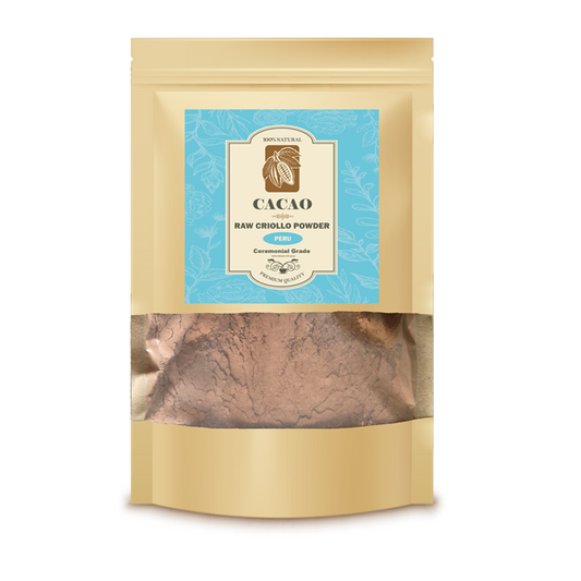 Raw Cacao Paste Criollo Powder Peru Ceremonial Grade, 200 gram